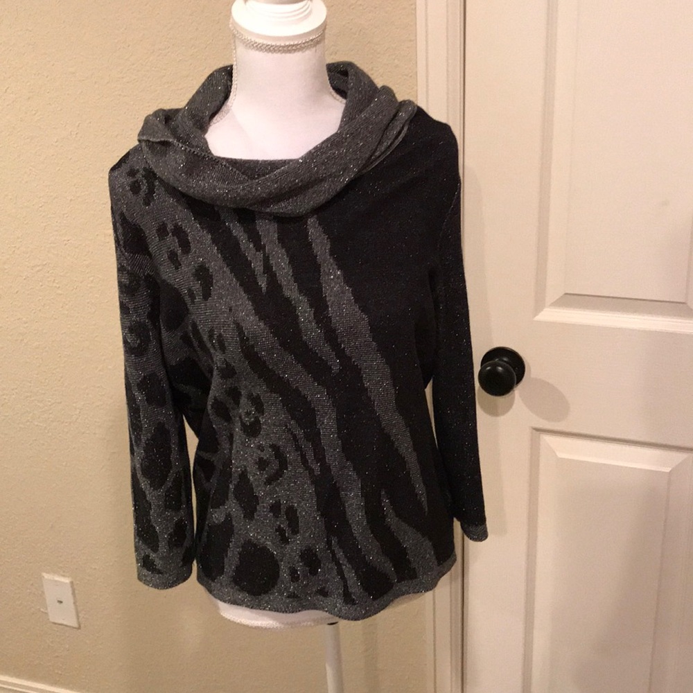 Black & Silver Top